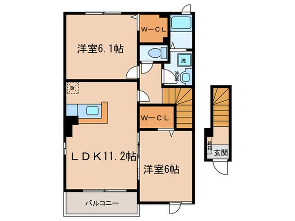 コンフォート茶屋の物件間取画像